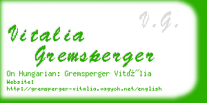 vitalia gremsperger business card